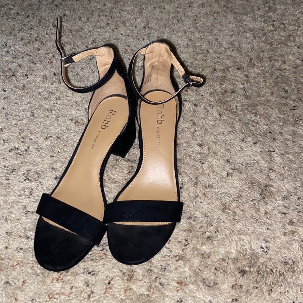 Only worn once! Black heels